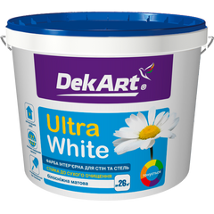 Фарба інтер&rsquo;єрна біла матова DekArt Ultra White 4 кг