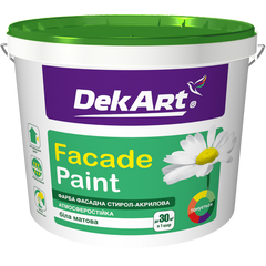 Фарба фасадна біла матова DekArt Faсade Paint 4 кг